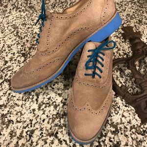 Classic Cole Haan Oxford with blue laces